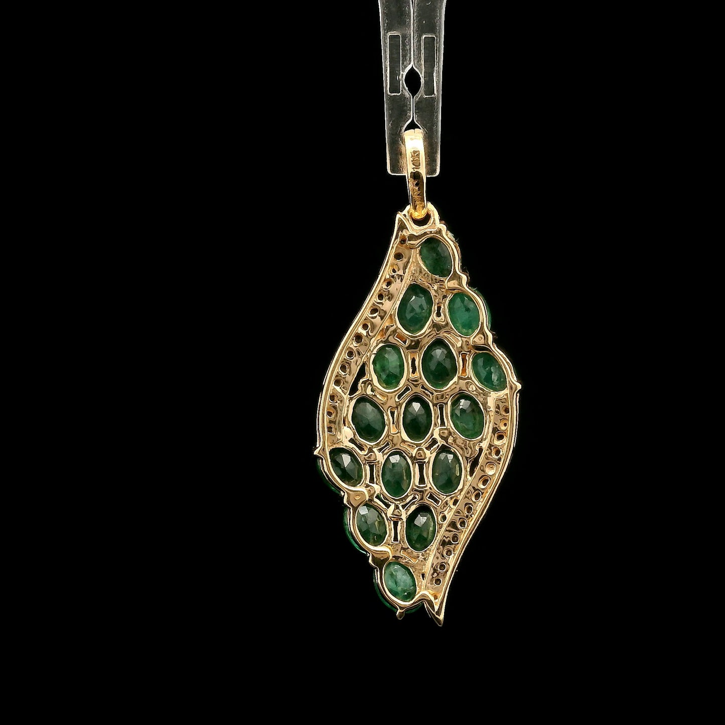 2.26 Ct Oval Emerald 14K Gold Pendant