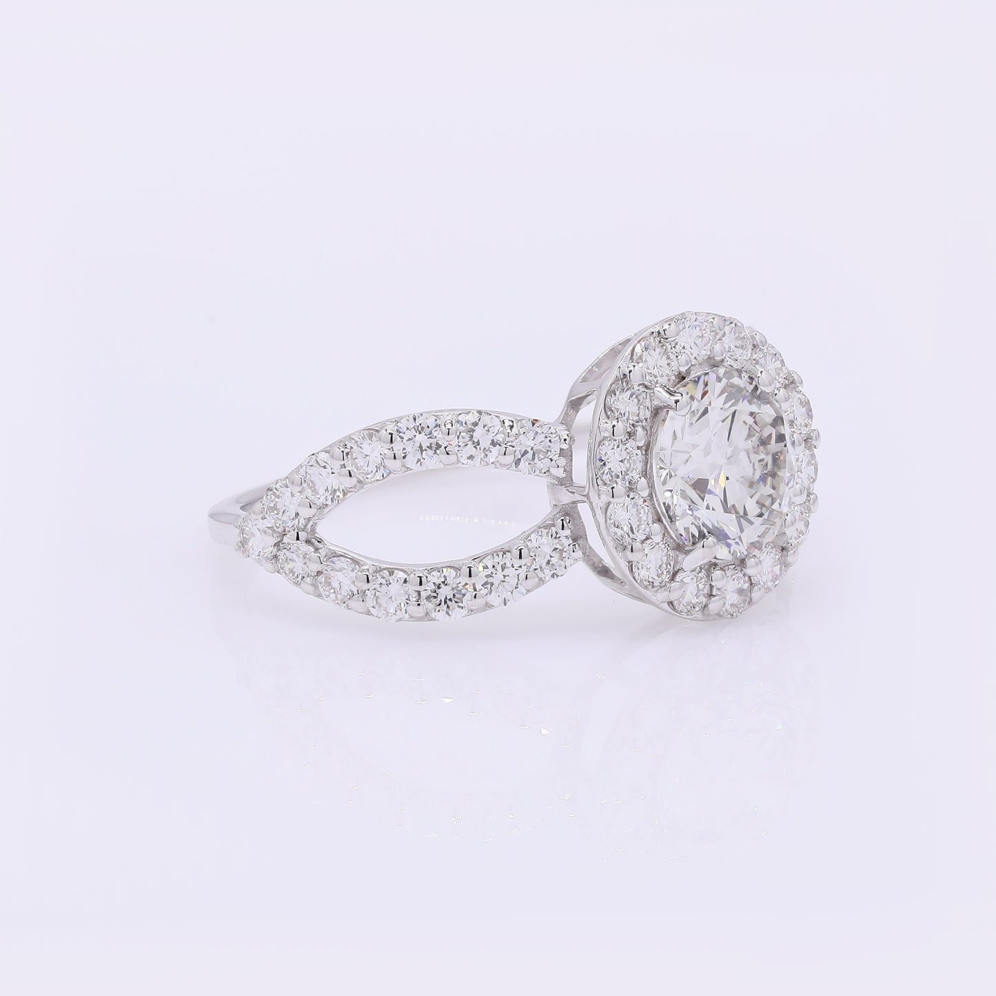 2.13 Carats Lab Grown Diamond 14K Gold Ring