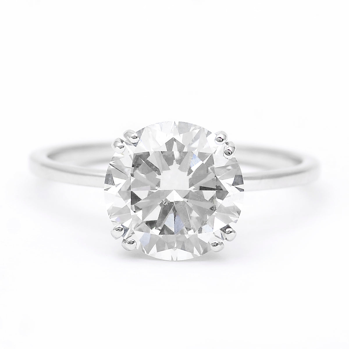 3.01 Carats Lab Grown Diamond 14K Gold Ring