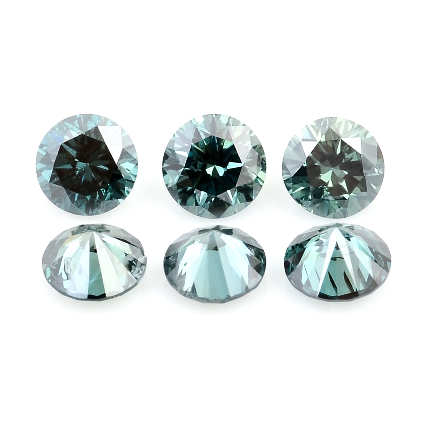 0.53 Blue Diamond Round Loose Gemstone
