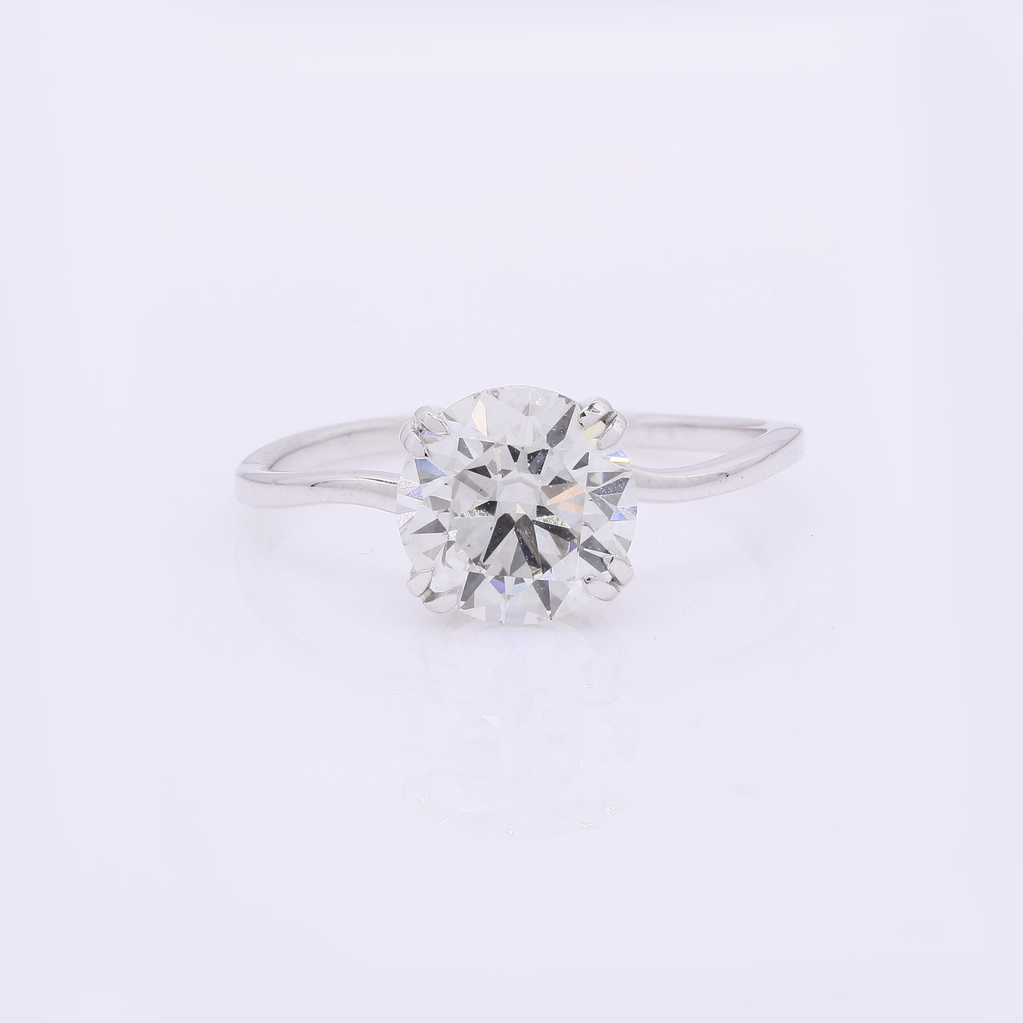 2.03 Carats Lab Grown Diamond 14K Gold Ring