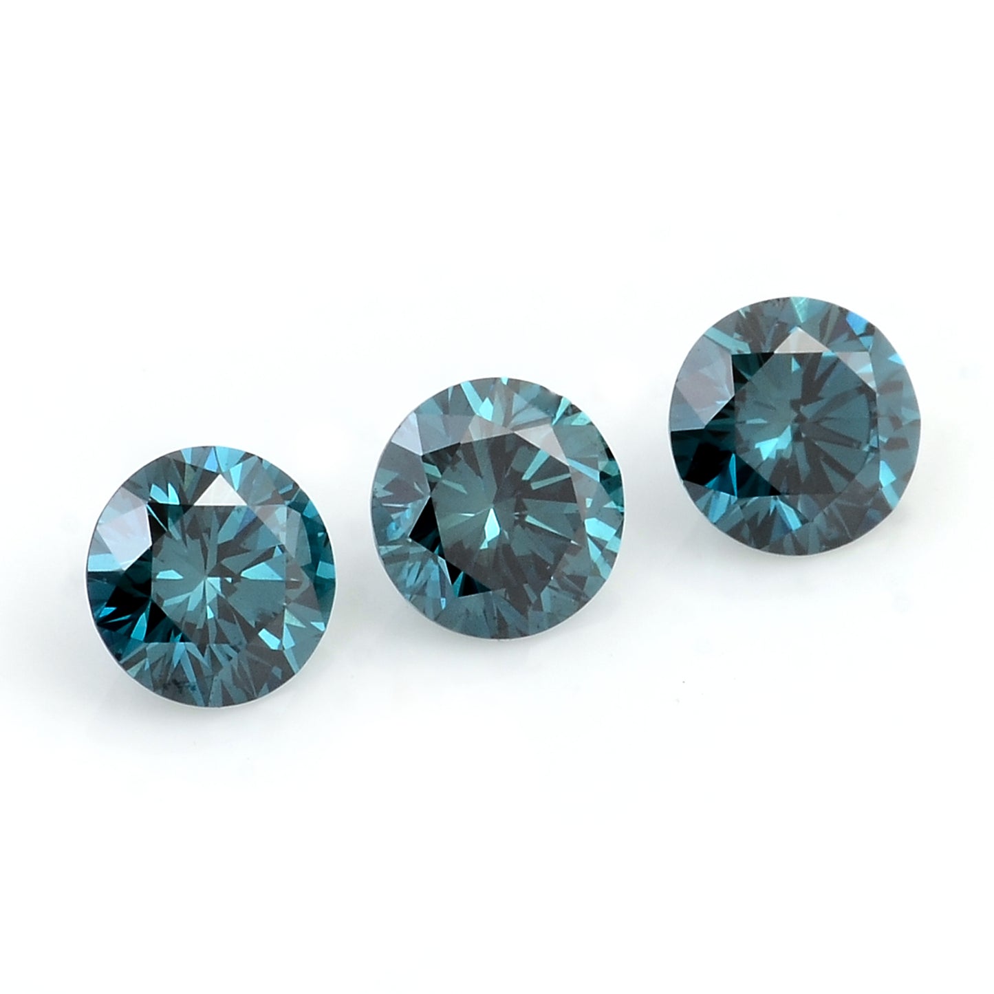 0.55 Blue Diamond Round Loose Gemstone