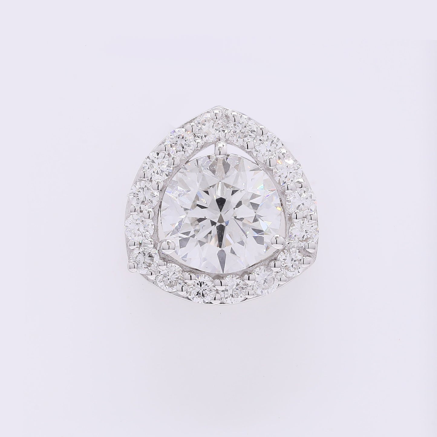 2.05 Carats Lab Grown Diamond 14K Gold Pendant