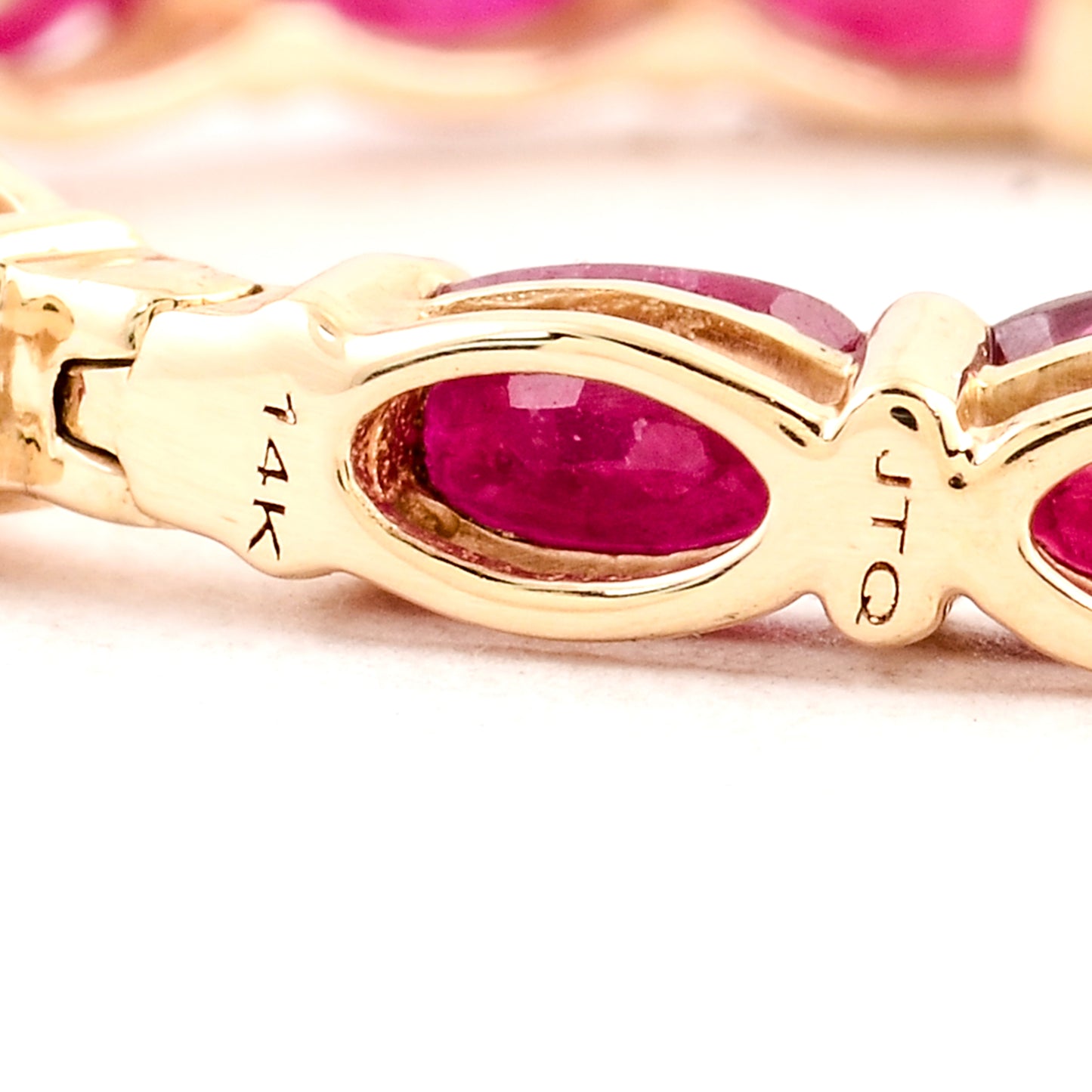 5.66 Ct Oval Ruby 14K Gold Earrings