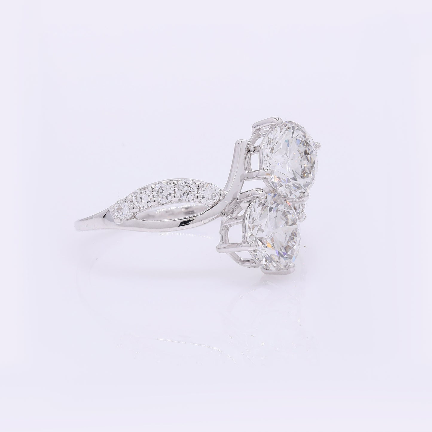 2.45 Carats Lab Grown Diamond 14K Gold Ring