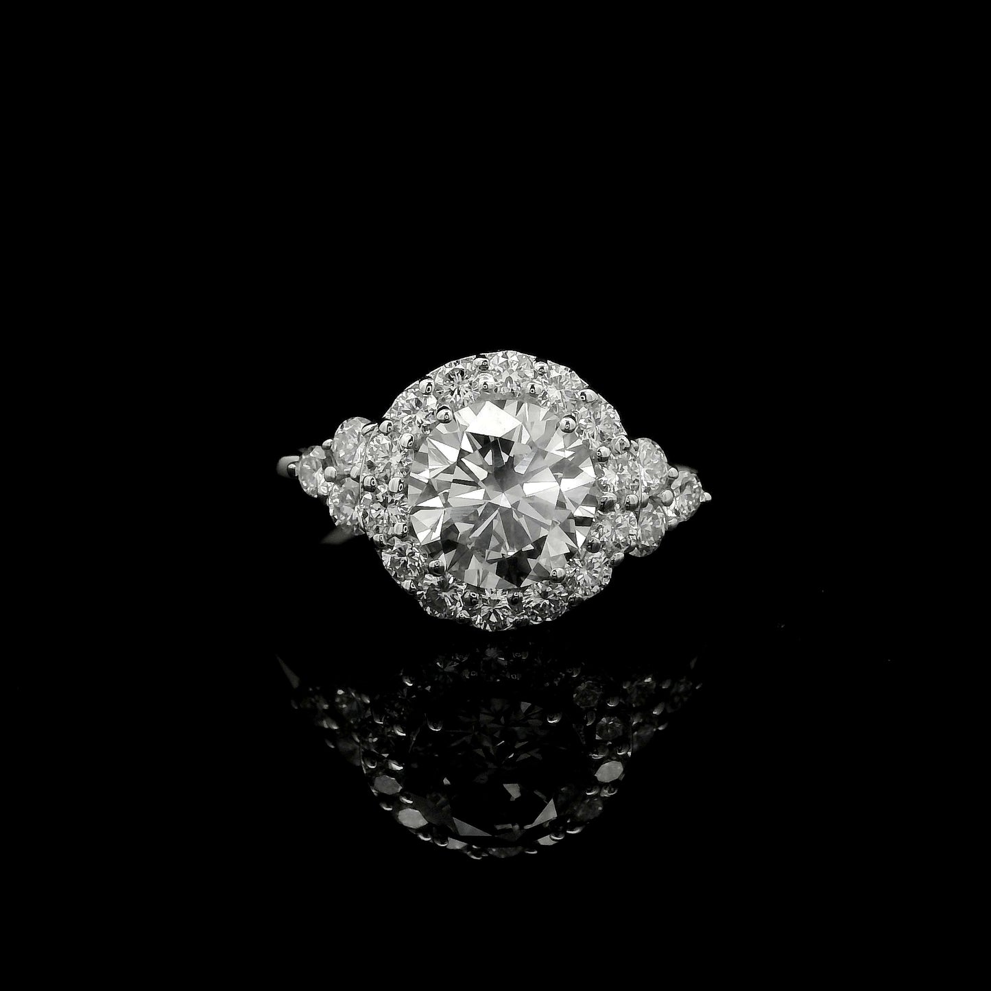 2.01 Carats Lab Grown Diamond 14K Gold Ring