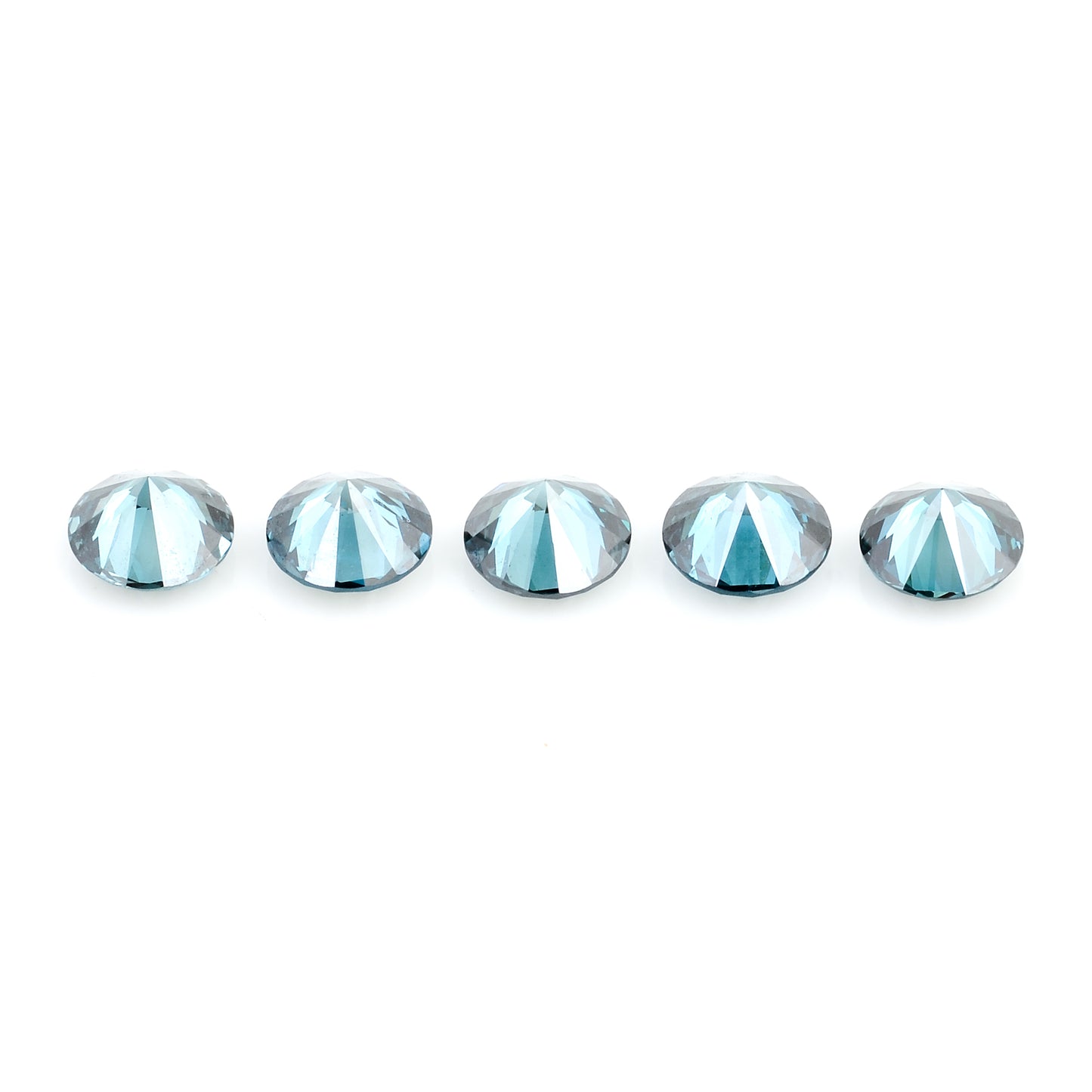 0.80 Blue Diamond Round Loose Gemstone