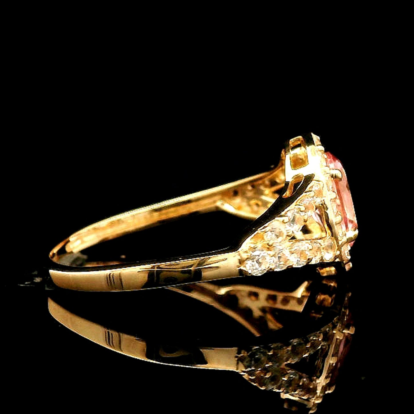 1.33 Ct Oval Tourmaline 14K Gold Ring