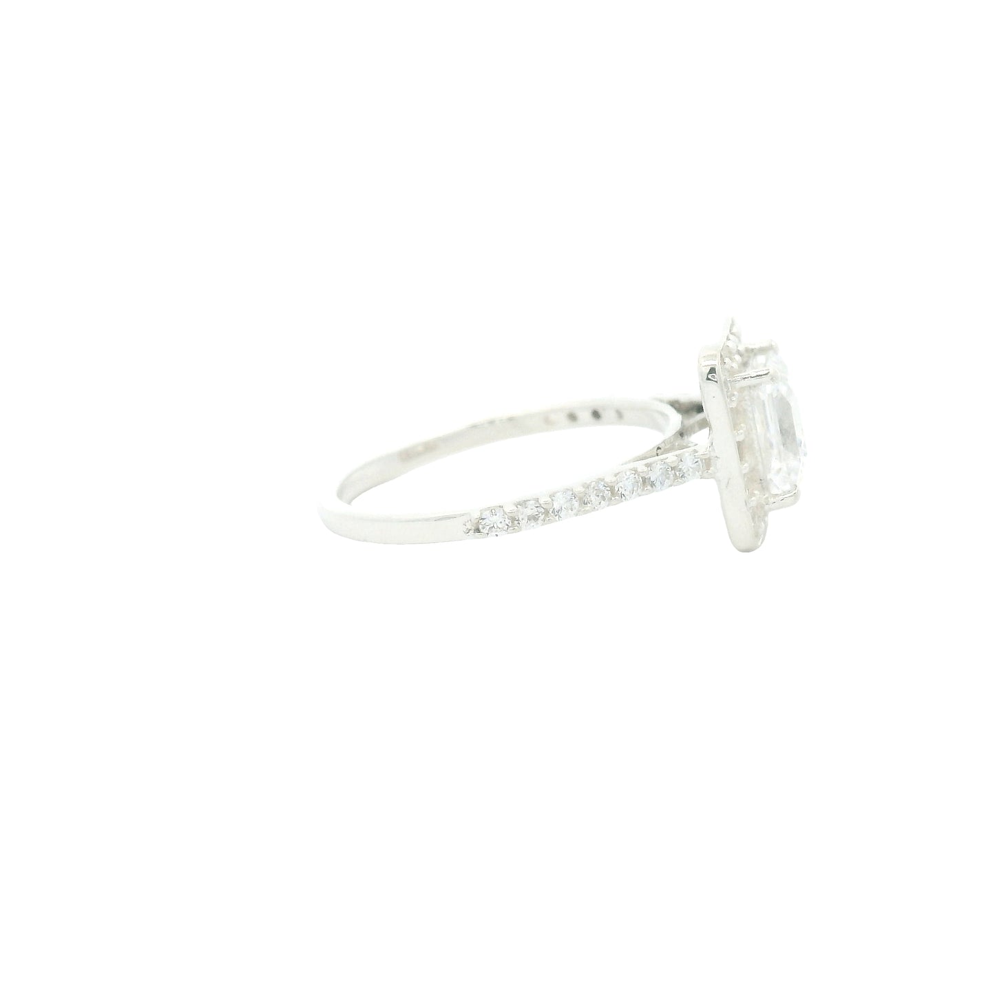 4.04 Ct Cubic Zirconia 925 Sterling Silver Ring