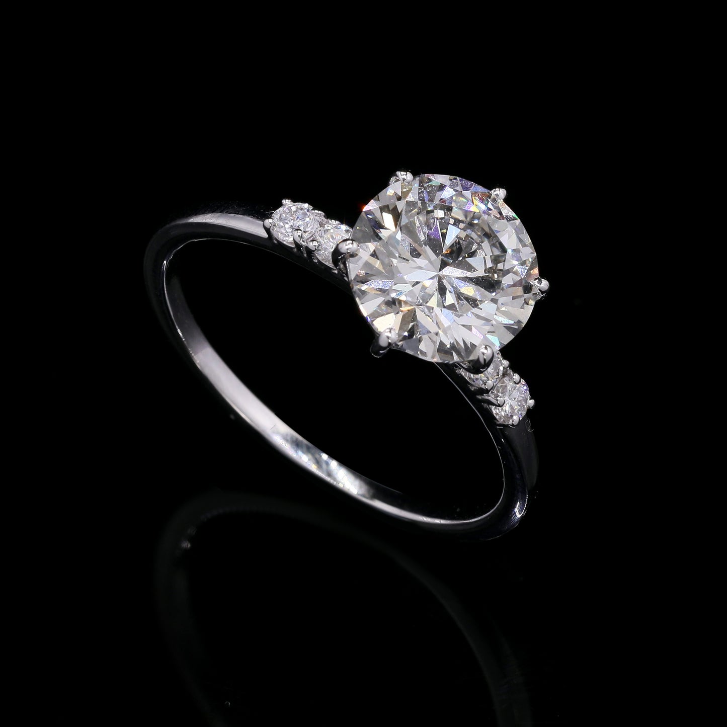2.19 Carats Lab Grown Diamond 14K Gold Ring