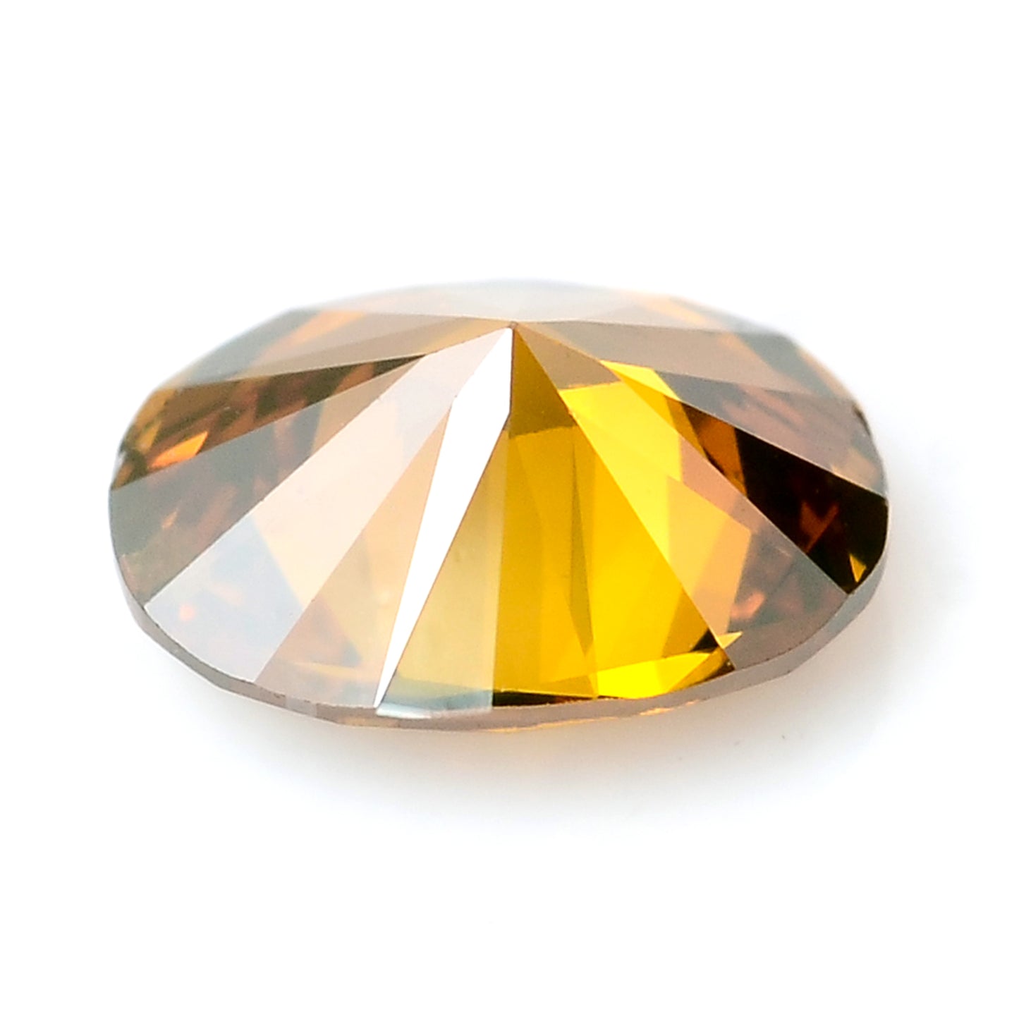 0.34 Carat Red Diamond Oval Loose Gemstone