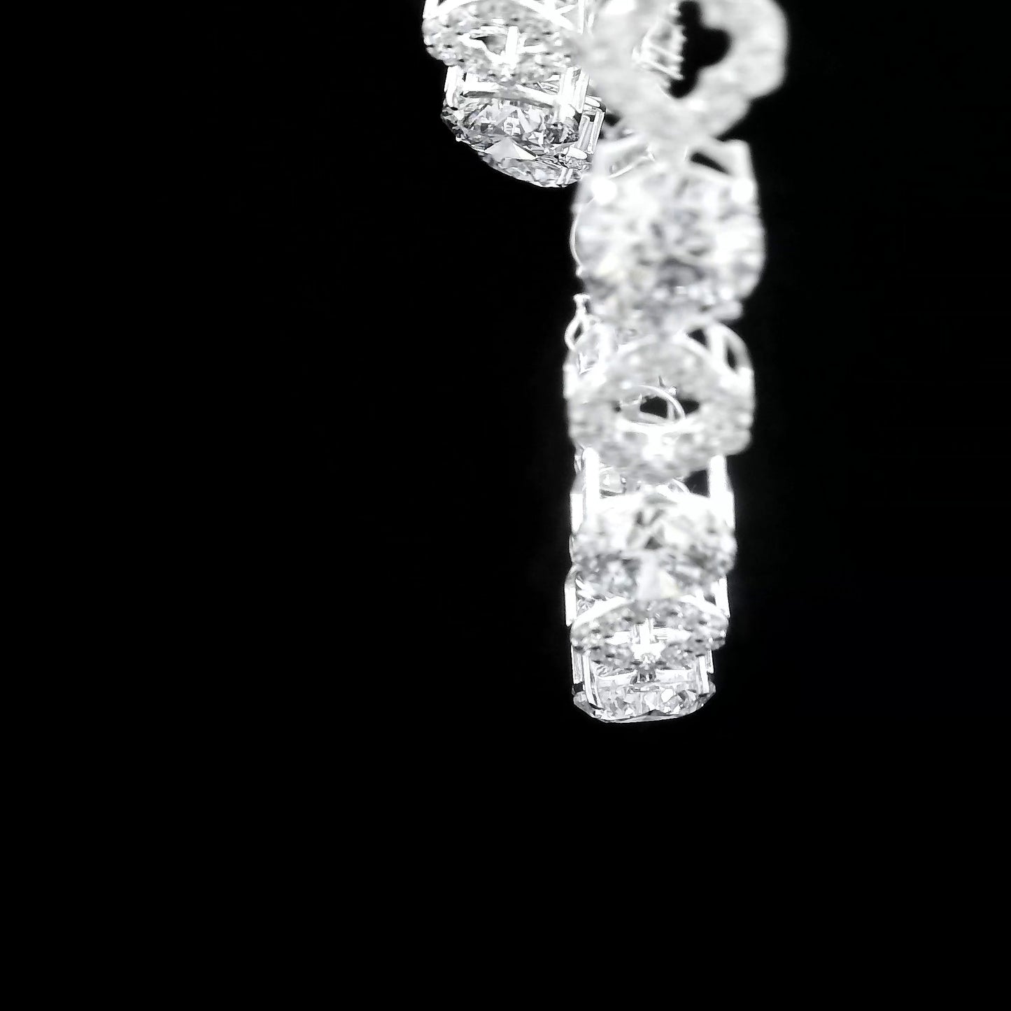67.46 Ct Round Lab Grown Diamond 14K Gold Necklace