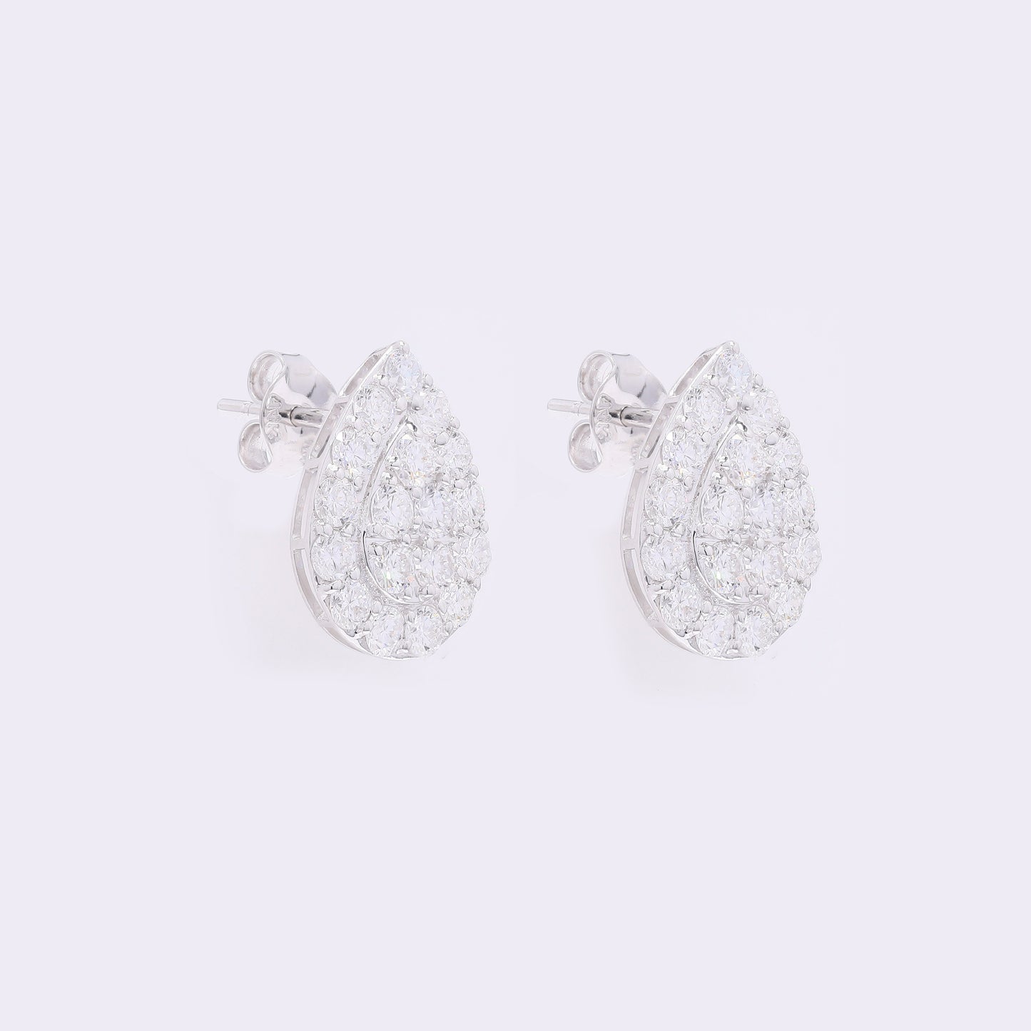 2.13 Carats Lab Grown Diamond 14K Gold Earrings