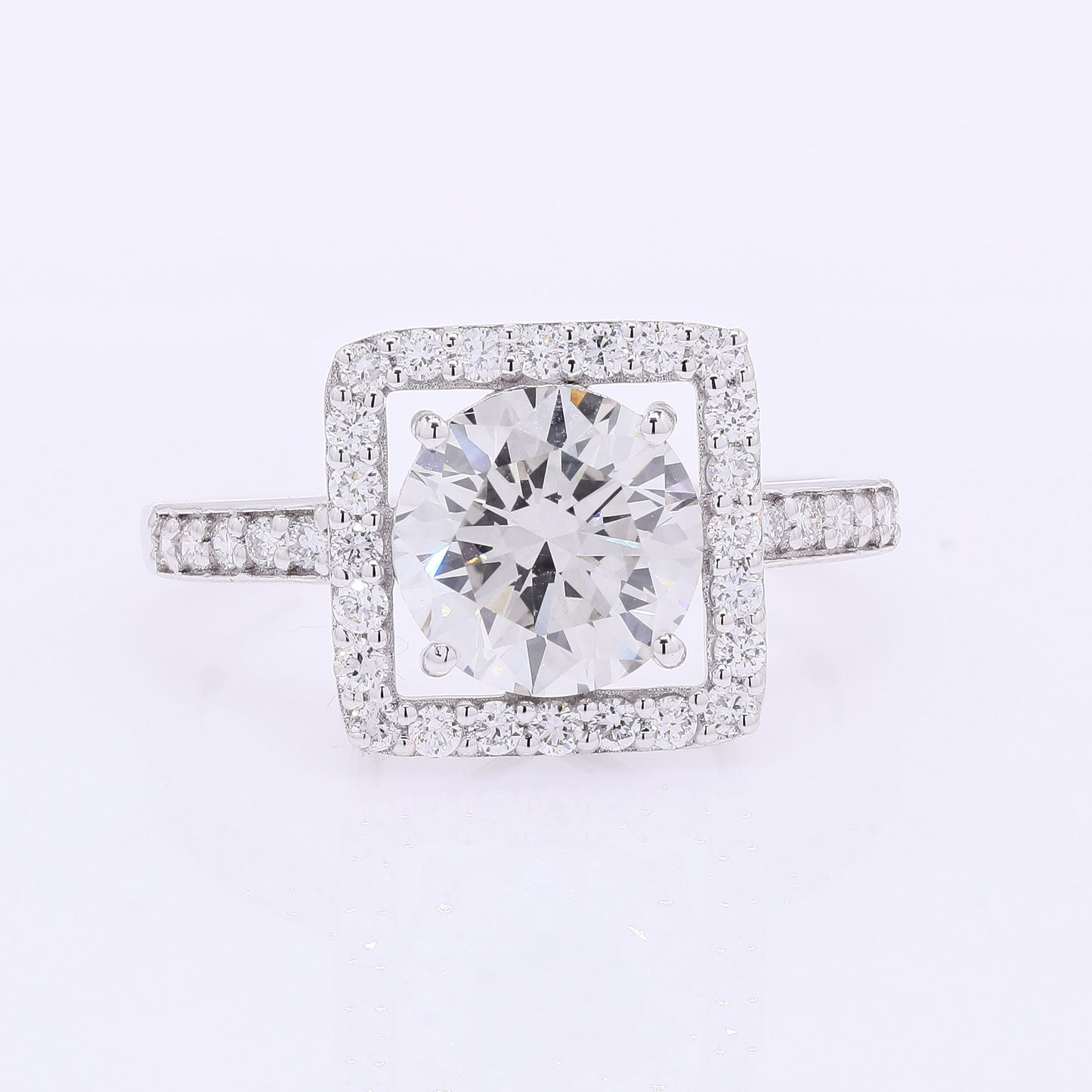 2.48 Carats Lab Grown Diamond 14K Gold Ring
