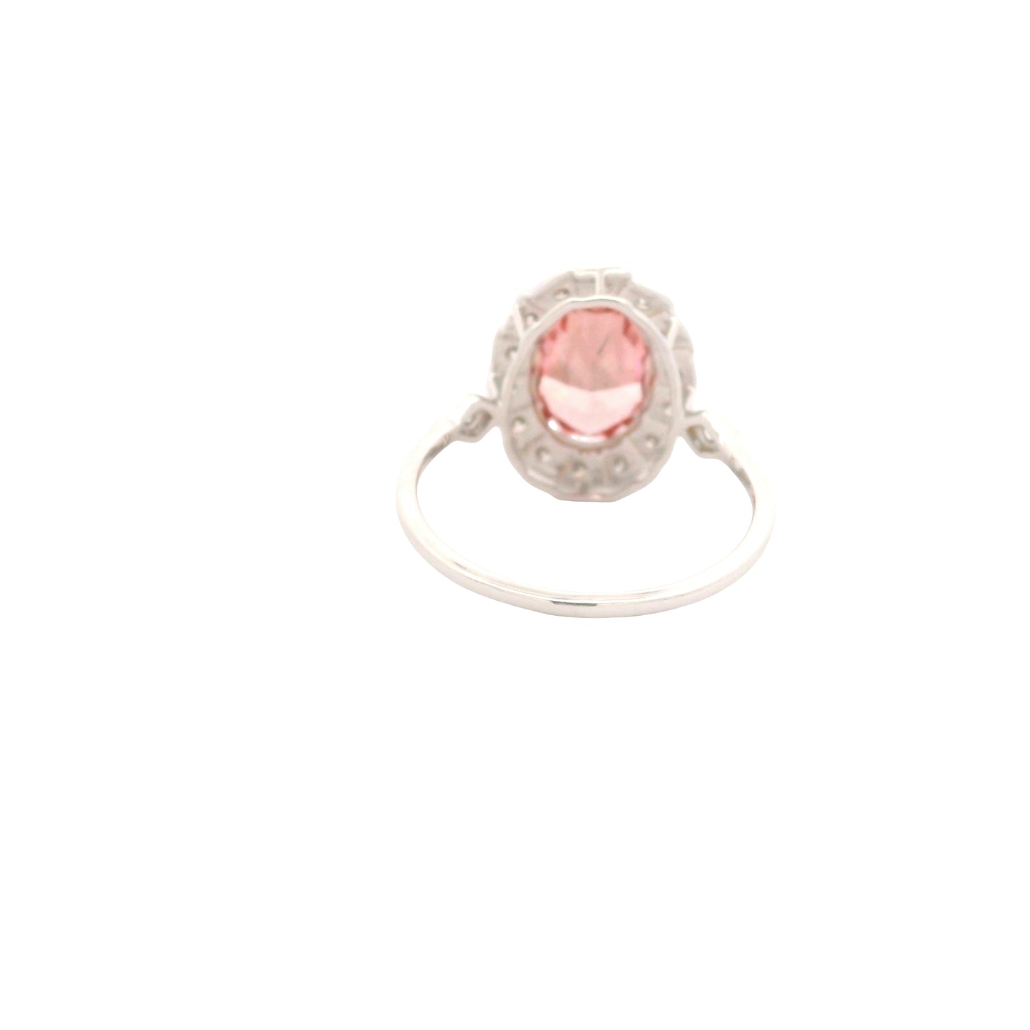 3.43 Carats Pink Lab Grown Diamond 14K Gold Ring