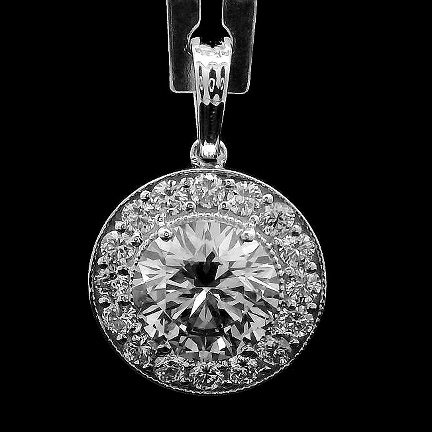 2.11 Carats Lab Grown Diamond 14K Gold Pendant
