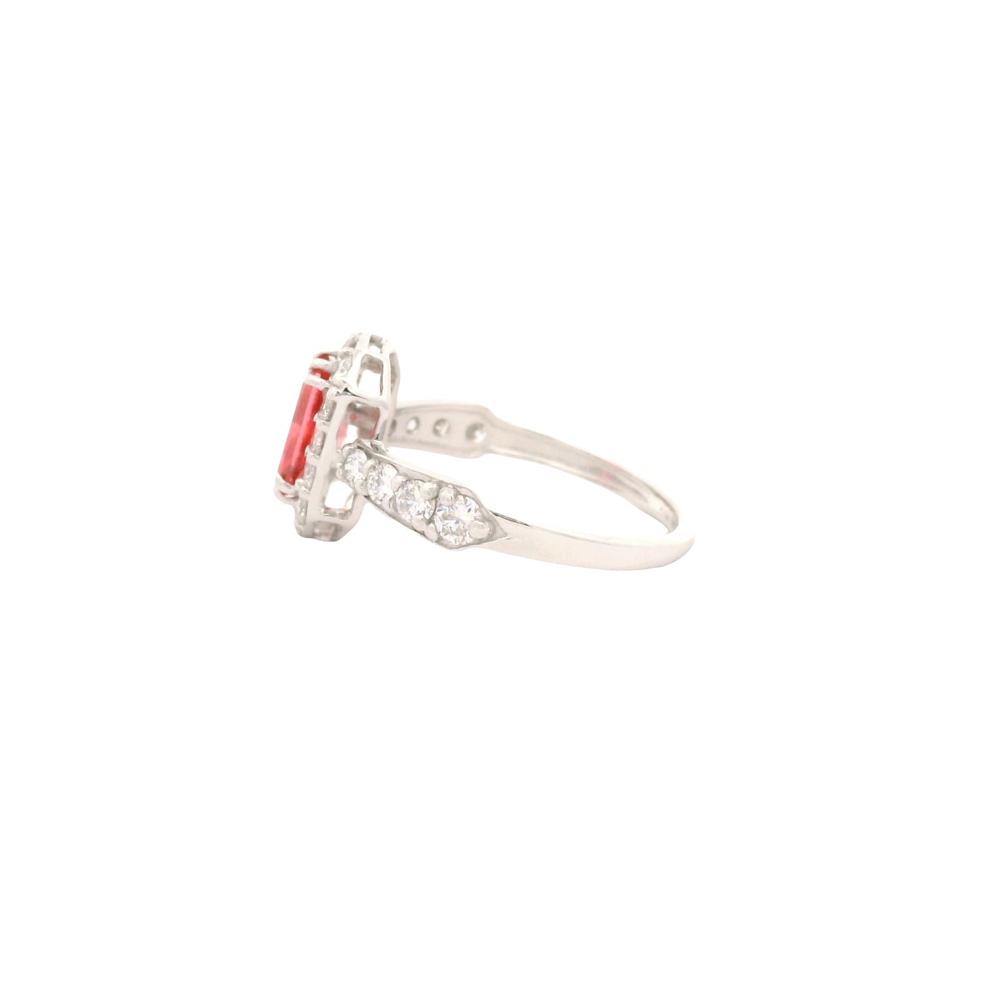 1.75 Carats Pink Lab Grown Diamond 14K Gold Ring