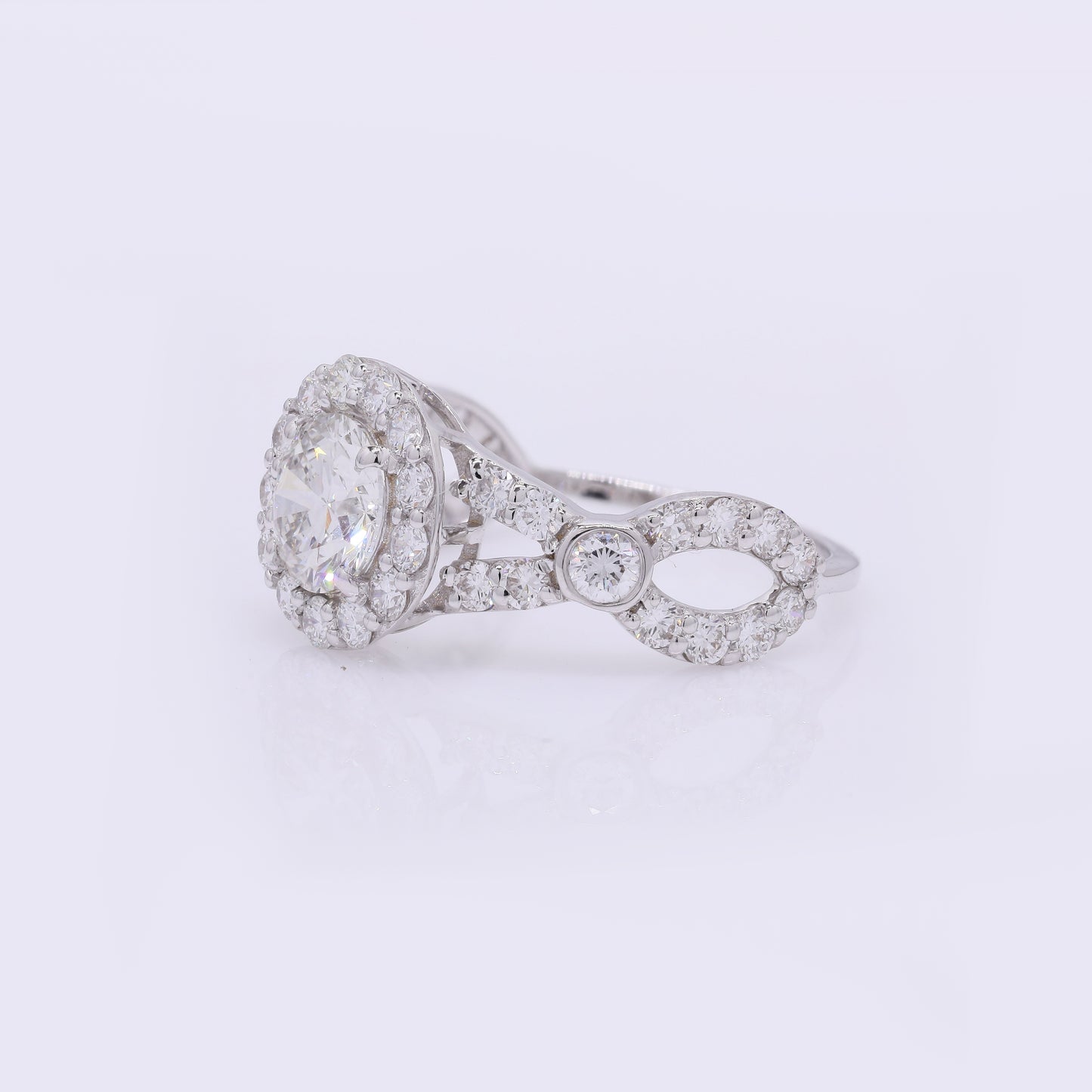 2.13 Carats Lab Grown Diamond 14K Gold Ring