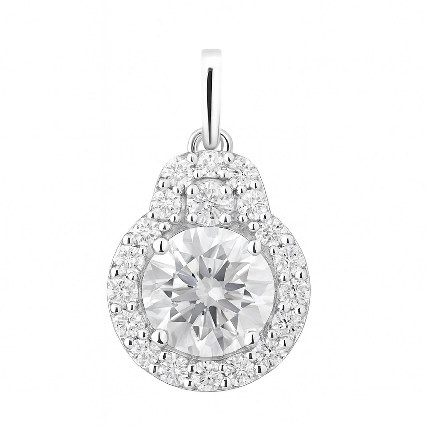 2.16 Carats Lab Grown Diamond 14K Gold Pendant