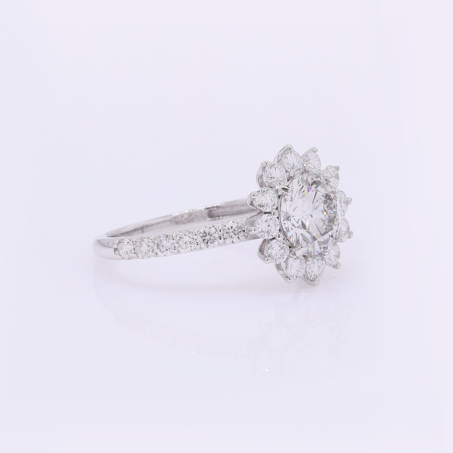 2.22 Carats Lab Grown Diamond 14K Gold Ring
