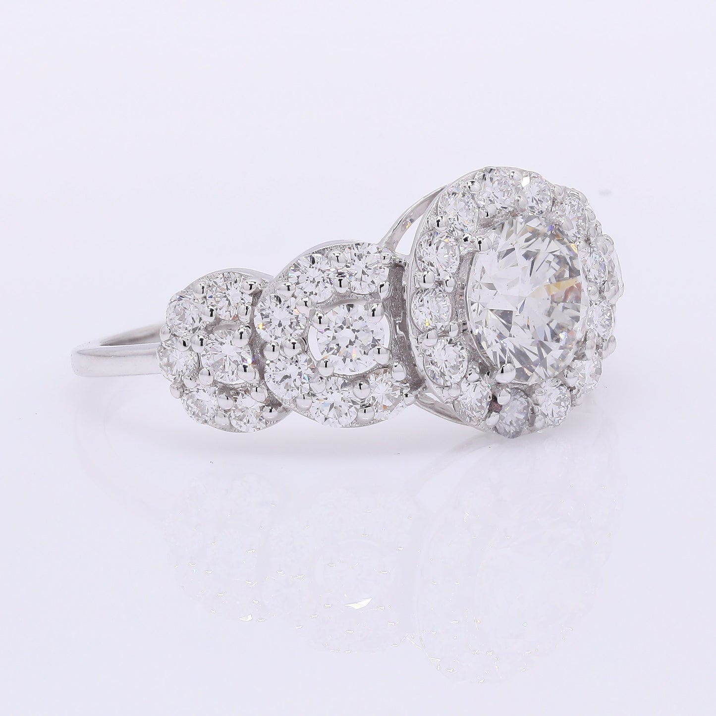 2.21 Carats Lab Grown Diamond 14K Gold Ring