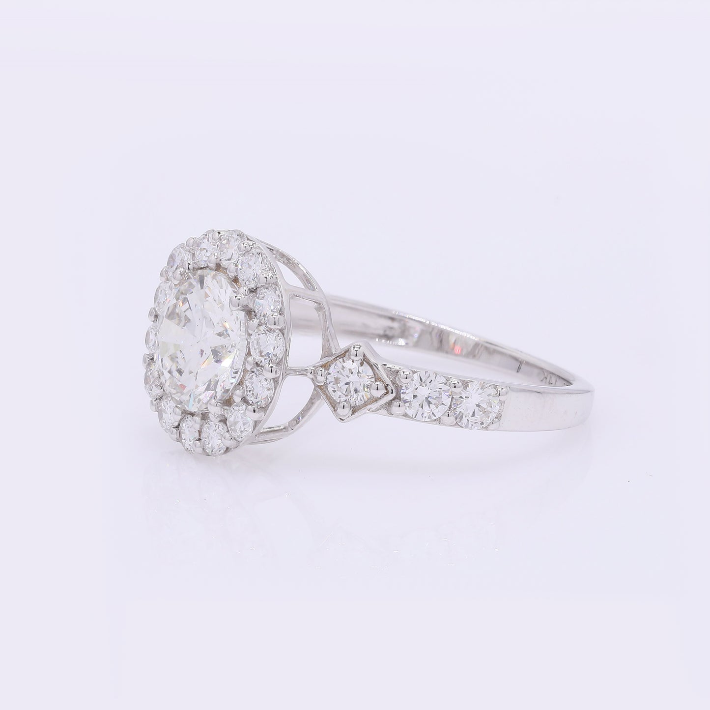 2.12 Carats Lab Grown Diamond 14K Gold Ring