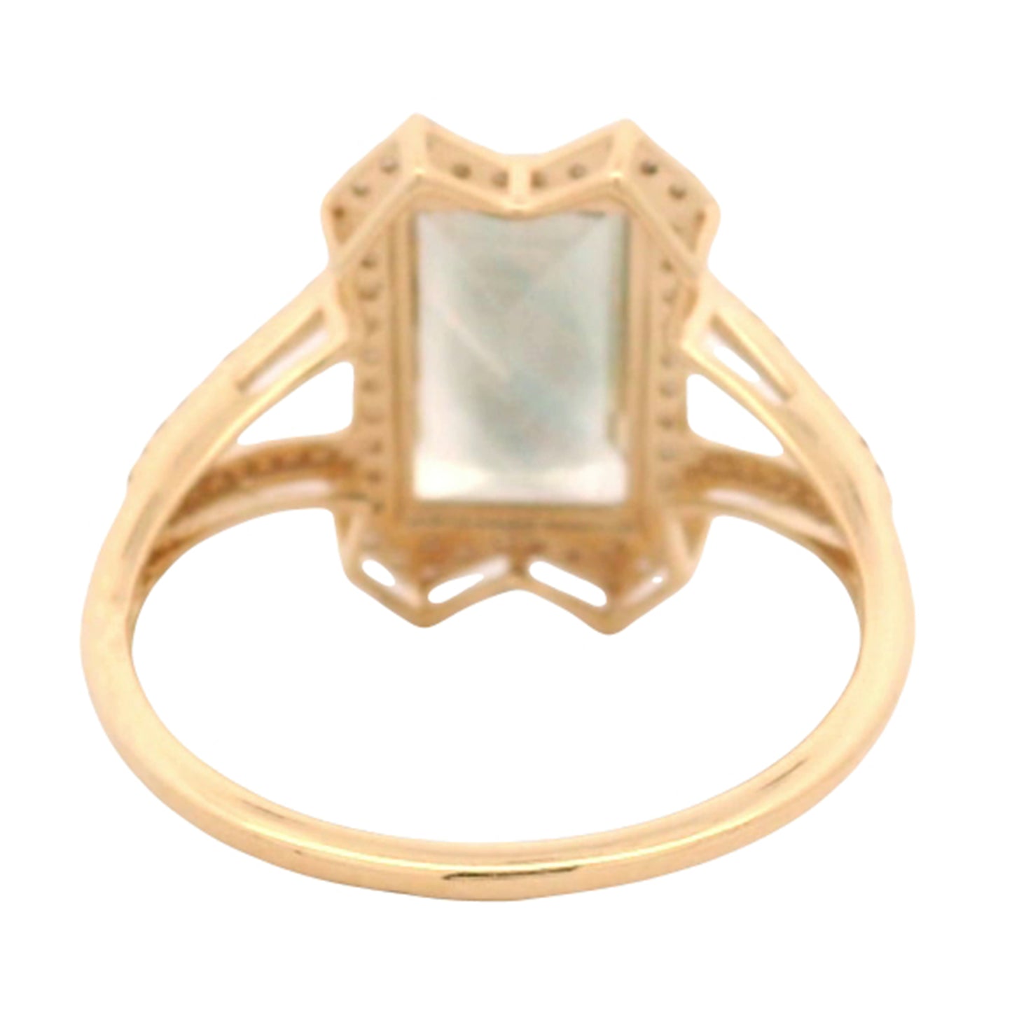 2.27 Ct Baguette Oregon Sunstone 14K Gold Ring