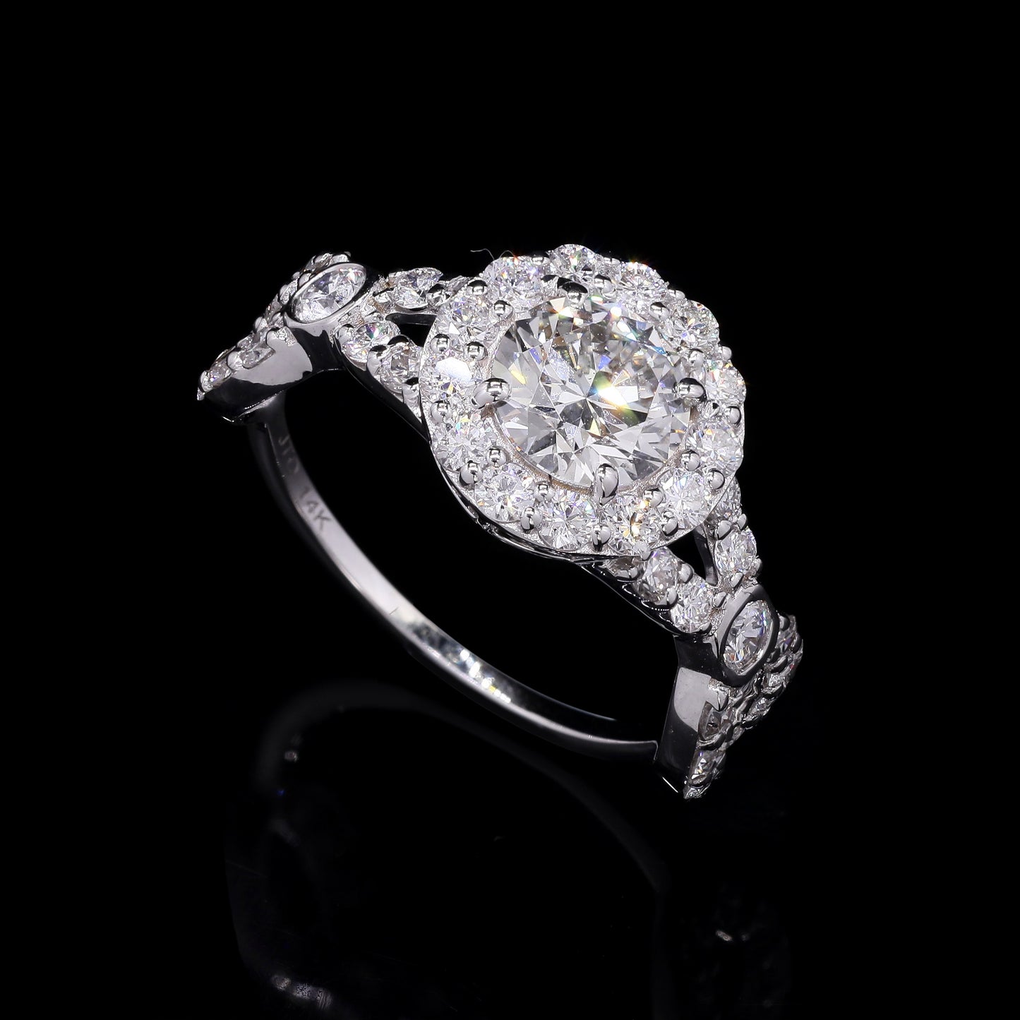2.13 Carats Lab Grown Diamond 14K Gold Ring