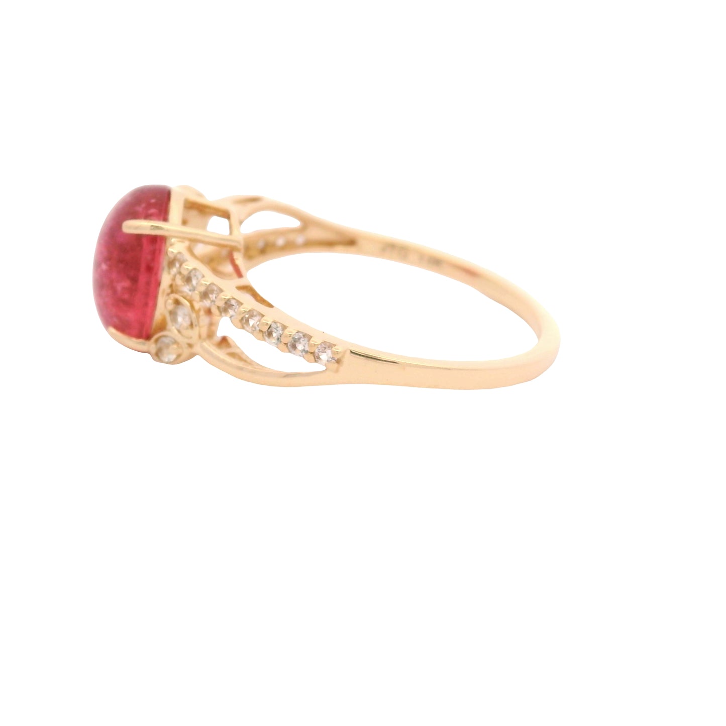 2.52 Ct Oval Tourmaline 14K Gold Ring