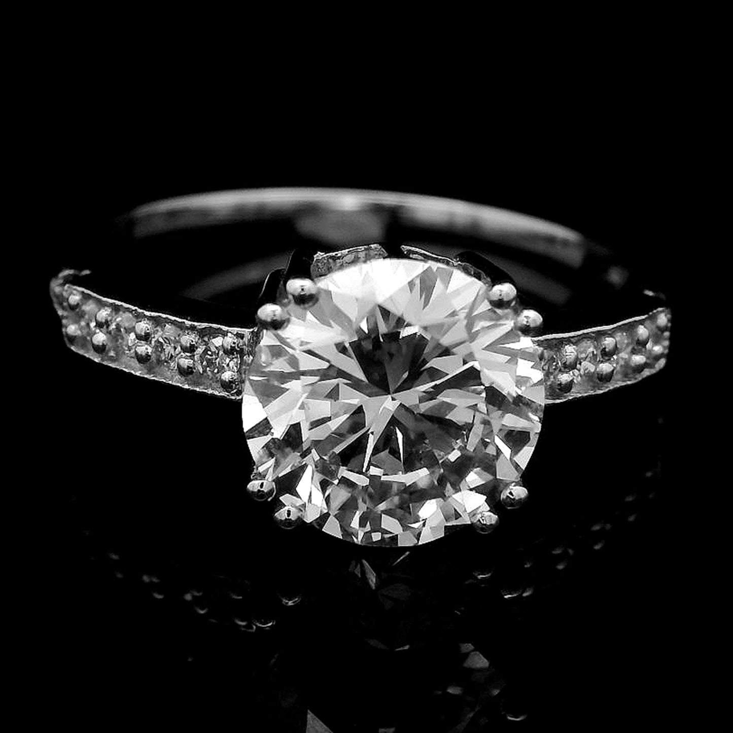 2.13 Carats Lab Grown Diamond 14K Gold Ring