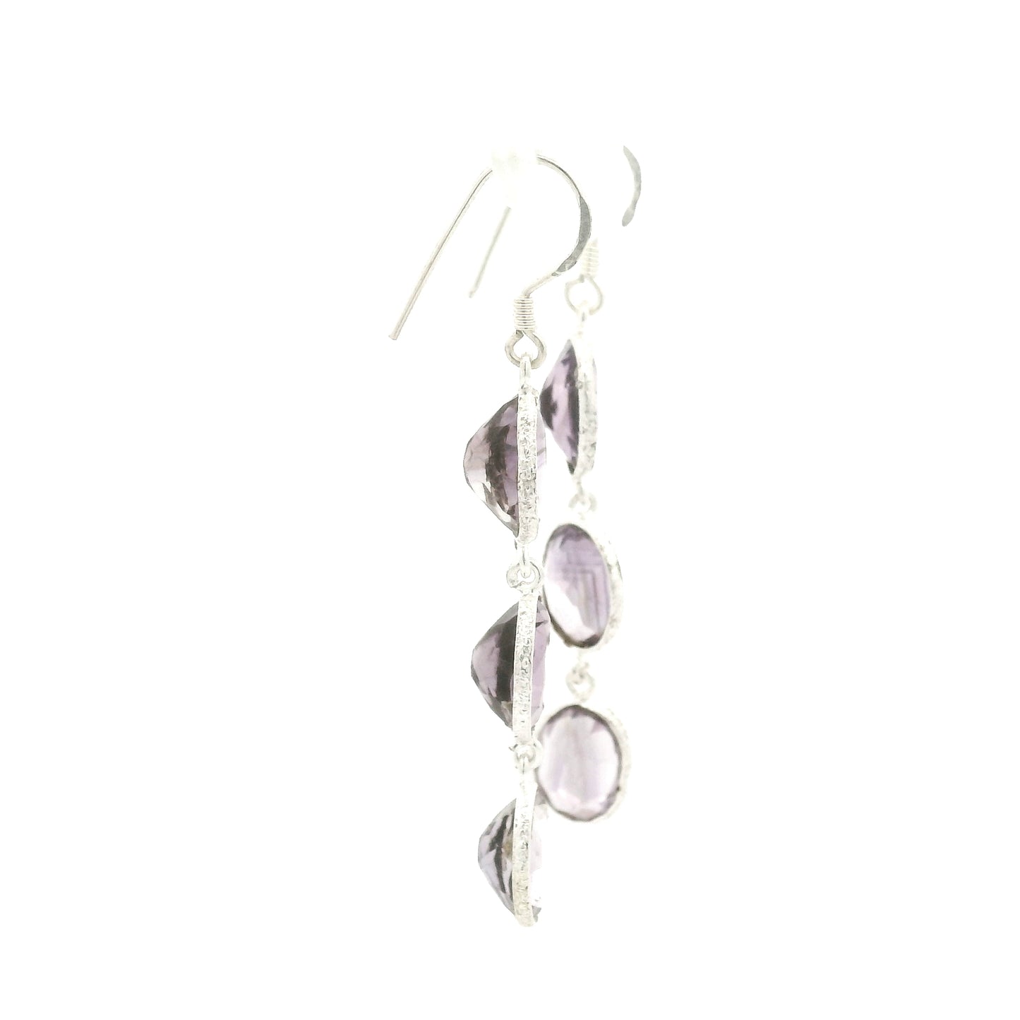 10.05 Ct Amethyst 925 Sterling Silver Earrings