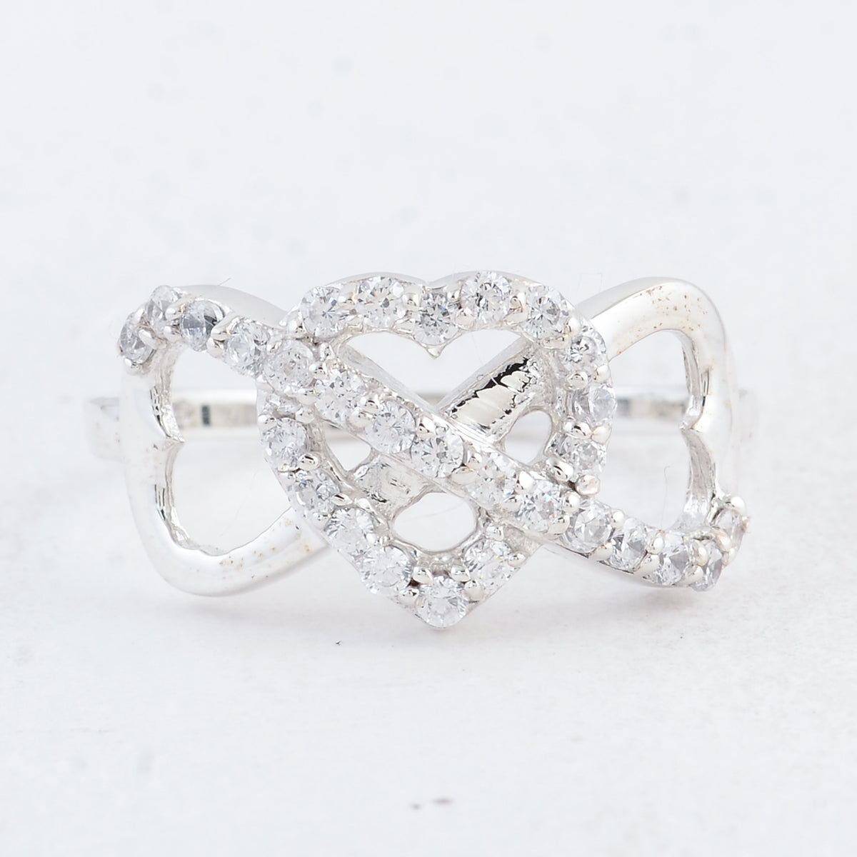 0.81 Ct Round Cubic Zirconia 925 Sterling Silver Ring