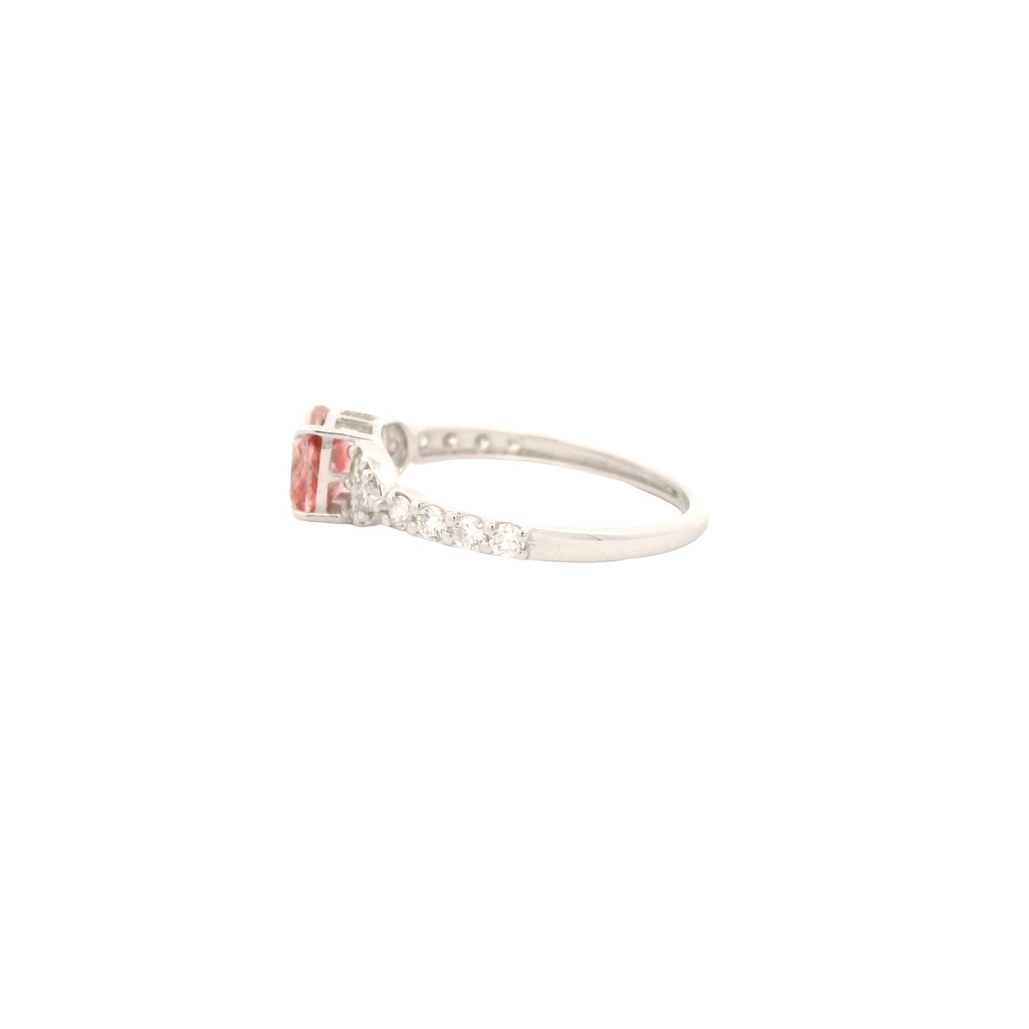 1.47 Carats Pink Lab Grown Diamond 14K Gold Ring
