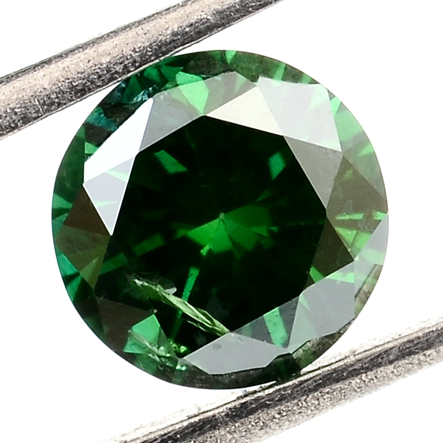 0.24 Green Diamond Round Loose Gemstone