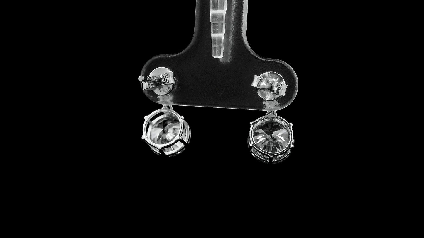 3.28 Carats Lab Grown Diamond 14K Gold Earrings