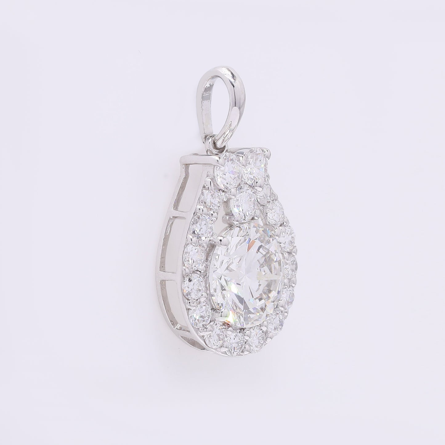 2.22 Carats Lab Grown Diamond 14K Gold Pendant