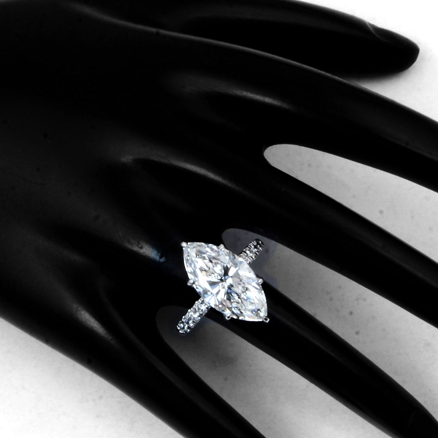 5.42 Carats Lab Grown Diamond 14K Gold Ring