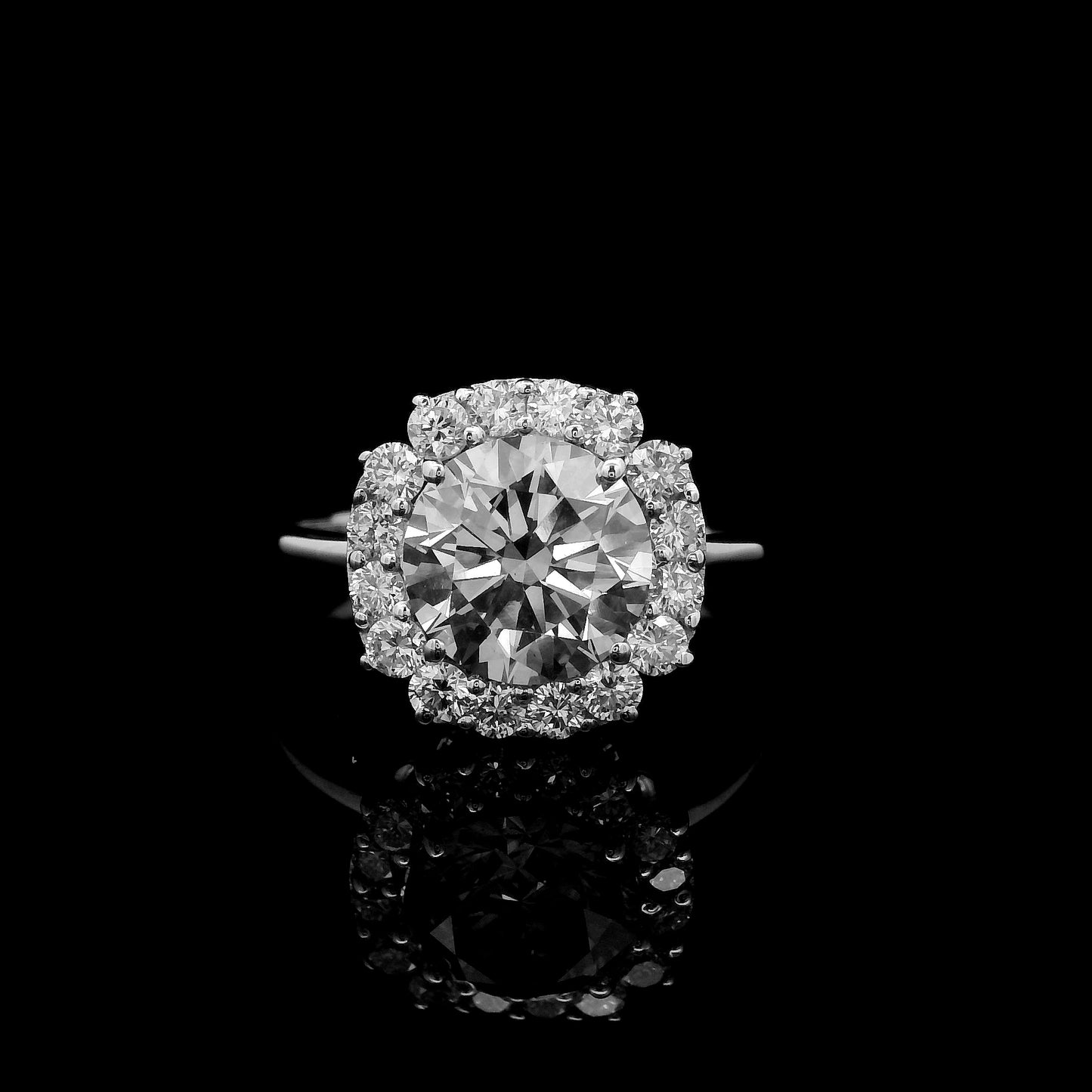 2.53 Carats Lab Grown Diamond 14K Gold Ring