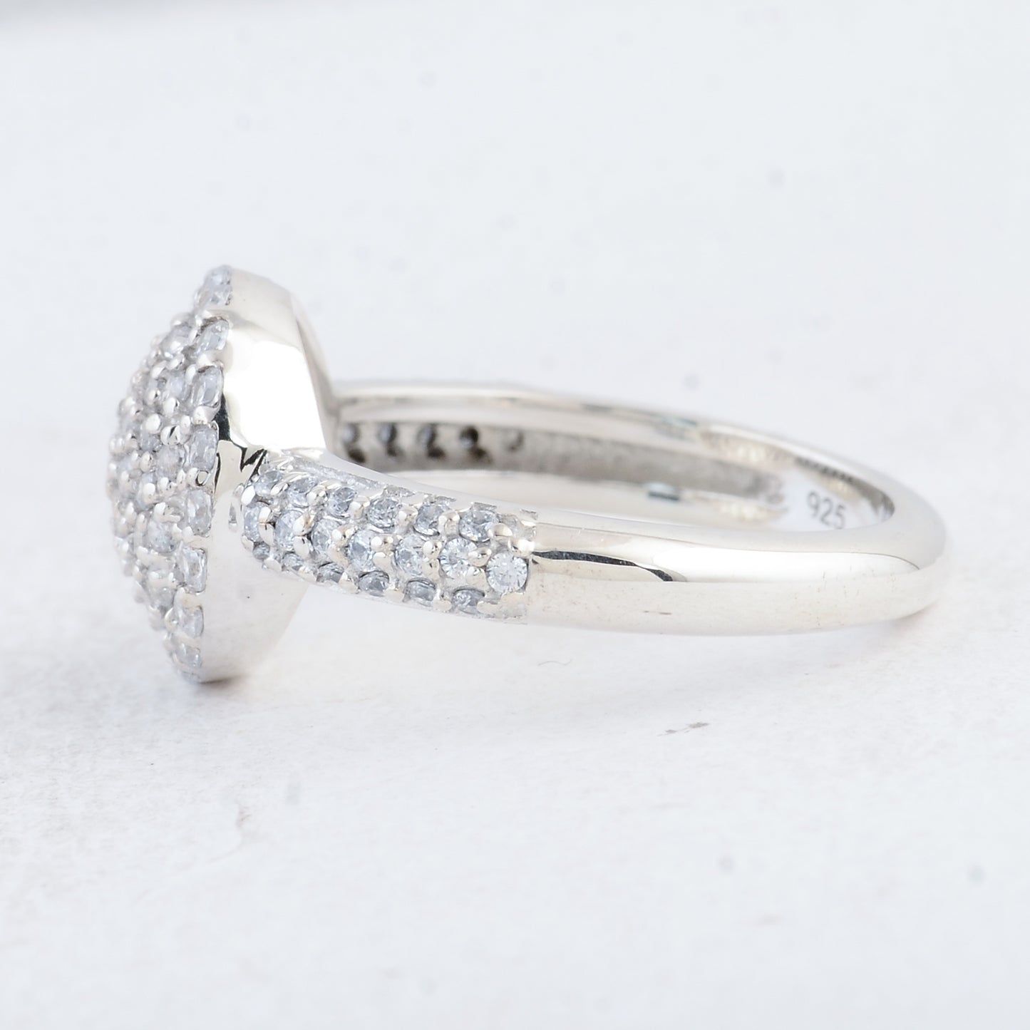 1.14 Ct Round Cubic Zirconia 925 Sterling Silver Ring