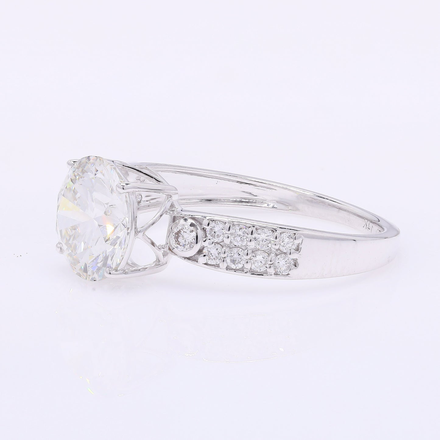 2.27 Carats Lab Grown Diamond 14K Gold Ring