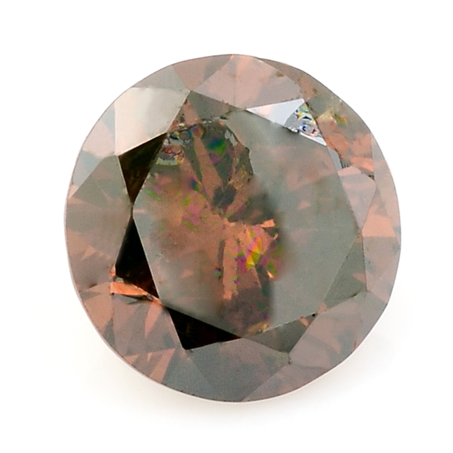 0.25 Red Diamond Round Loose Gemstone