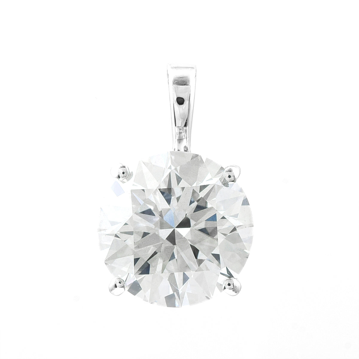 3.10 Carats Lab Grown Diamond 14K Gold Pendant