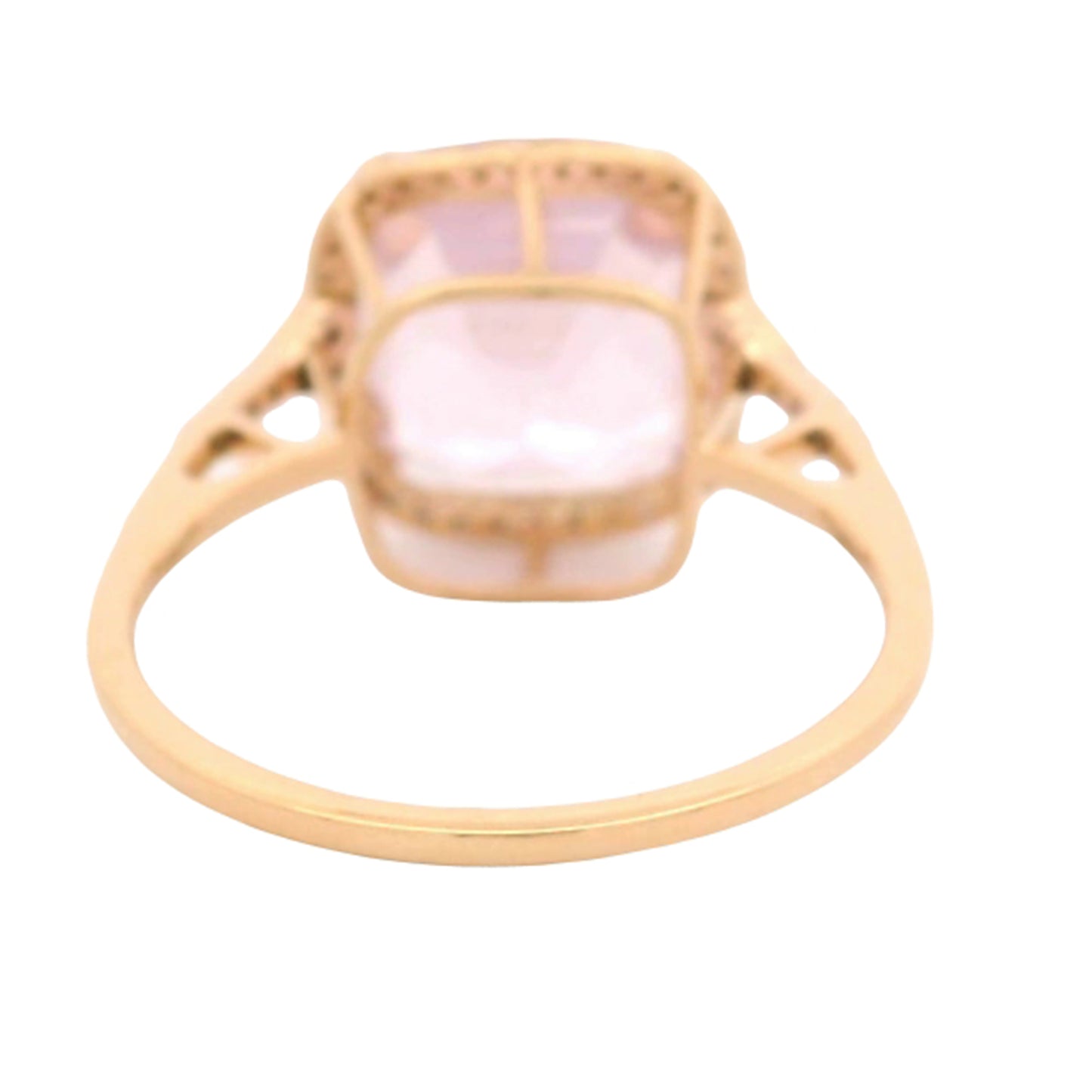 6.19 Ct Octagon Kunzite 14K Gold Ring