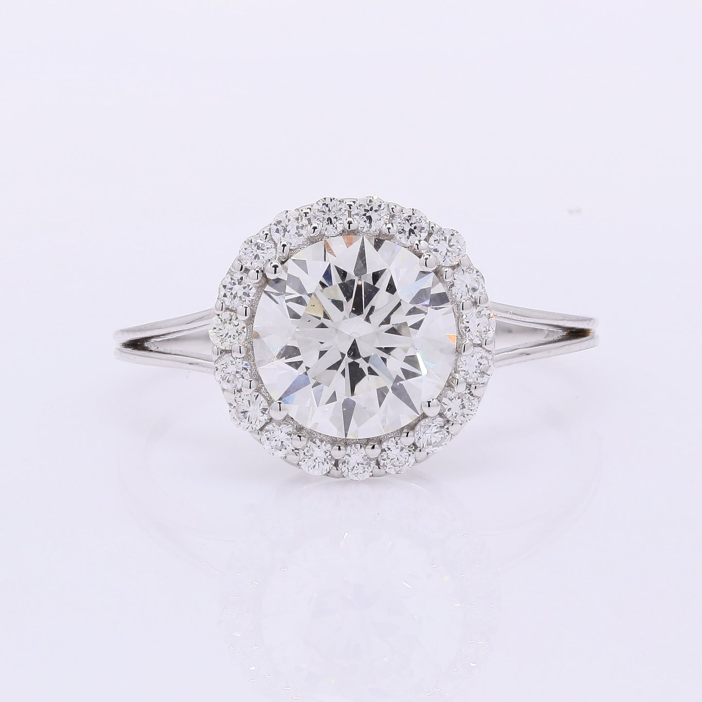 2.30 Carats Lab Grown Diamond 14K Gold Ring
