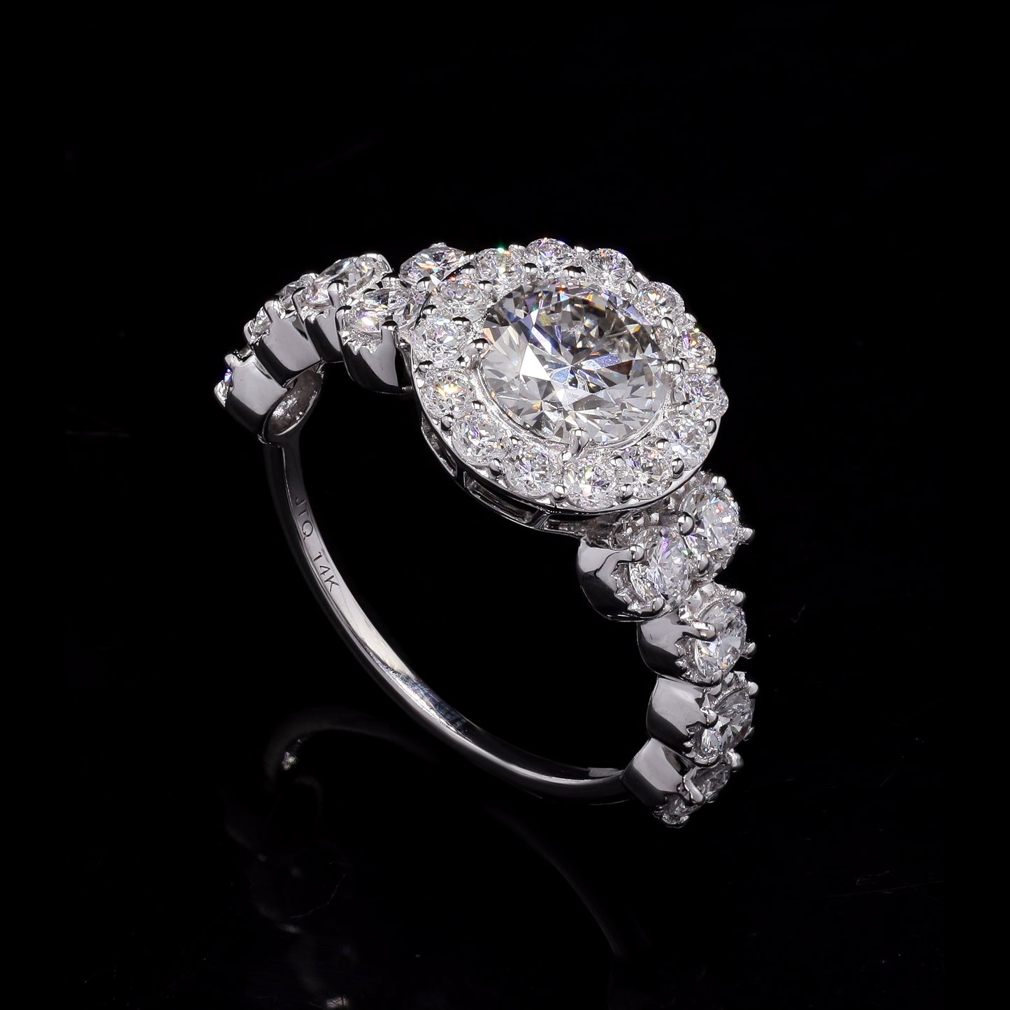 2.16 Carats Lab Grown Diamond 14K Gold Ring