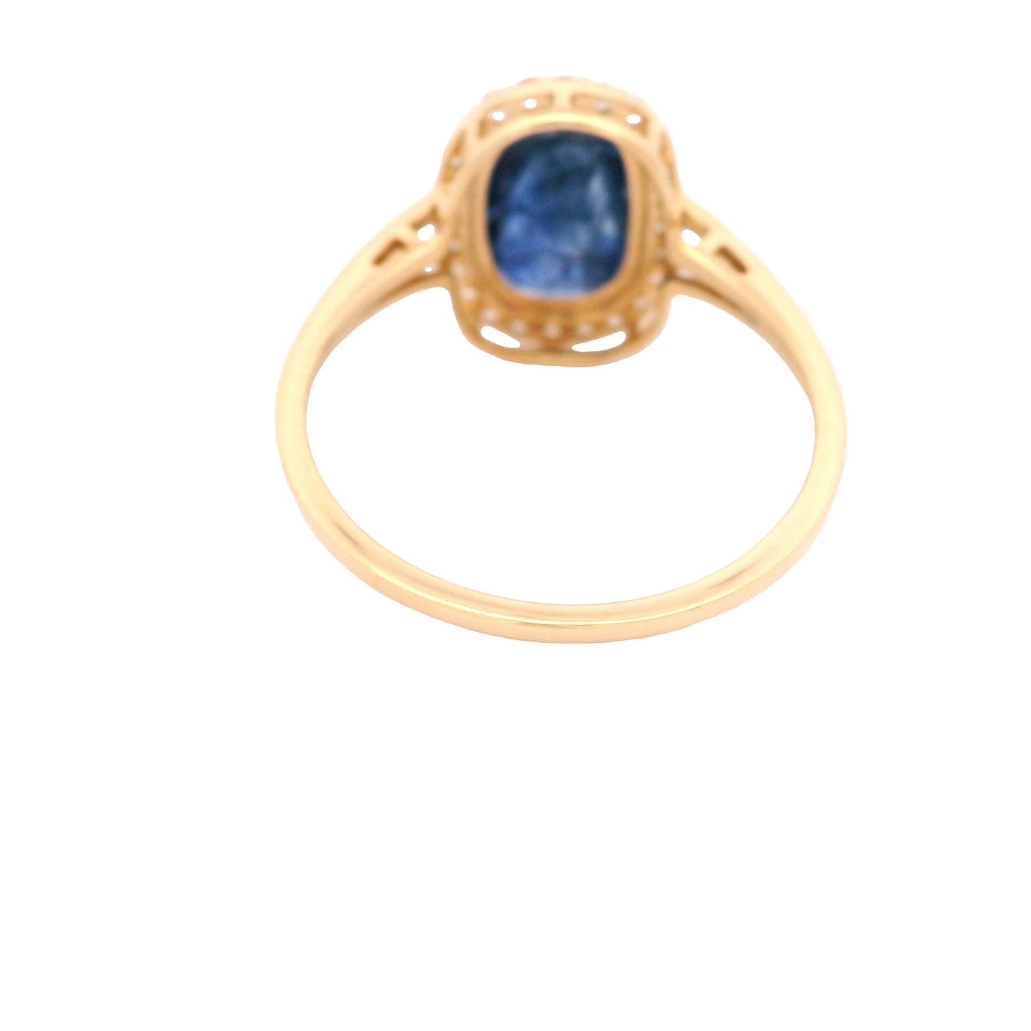 1.82 Ct Oval Sapphire 14K Gold Ring