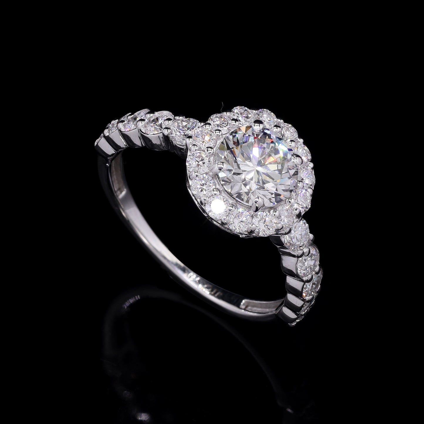 1.90 Carats Lab Grown Diamond 14K Gold Ring