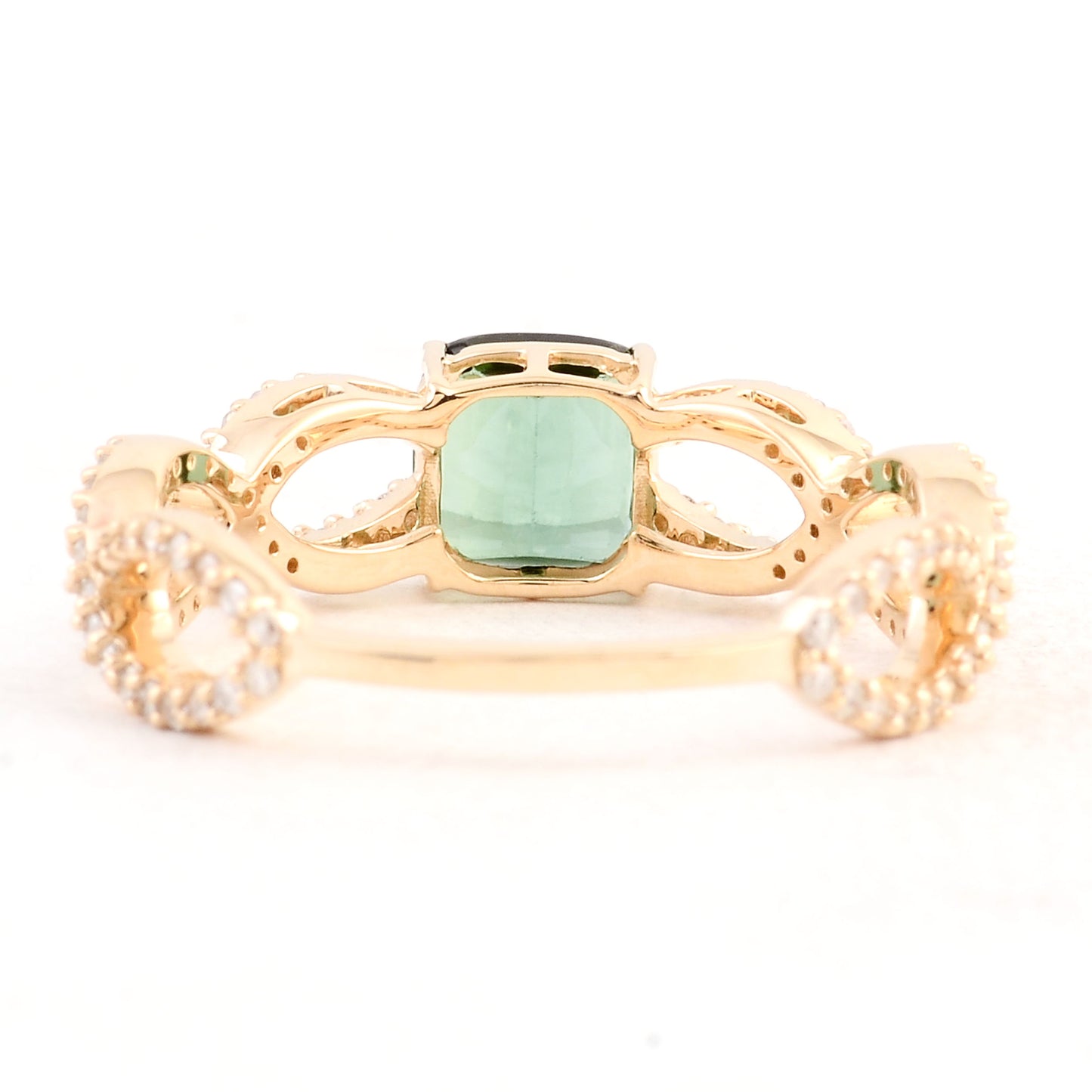 1.35 Carats Natural Tourmalines 14K Gold Ring