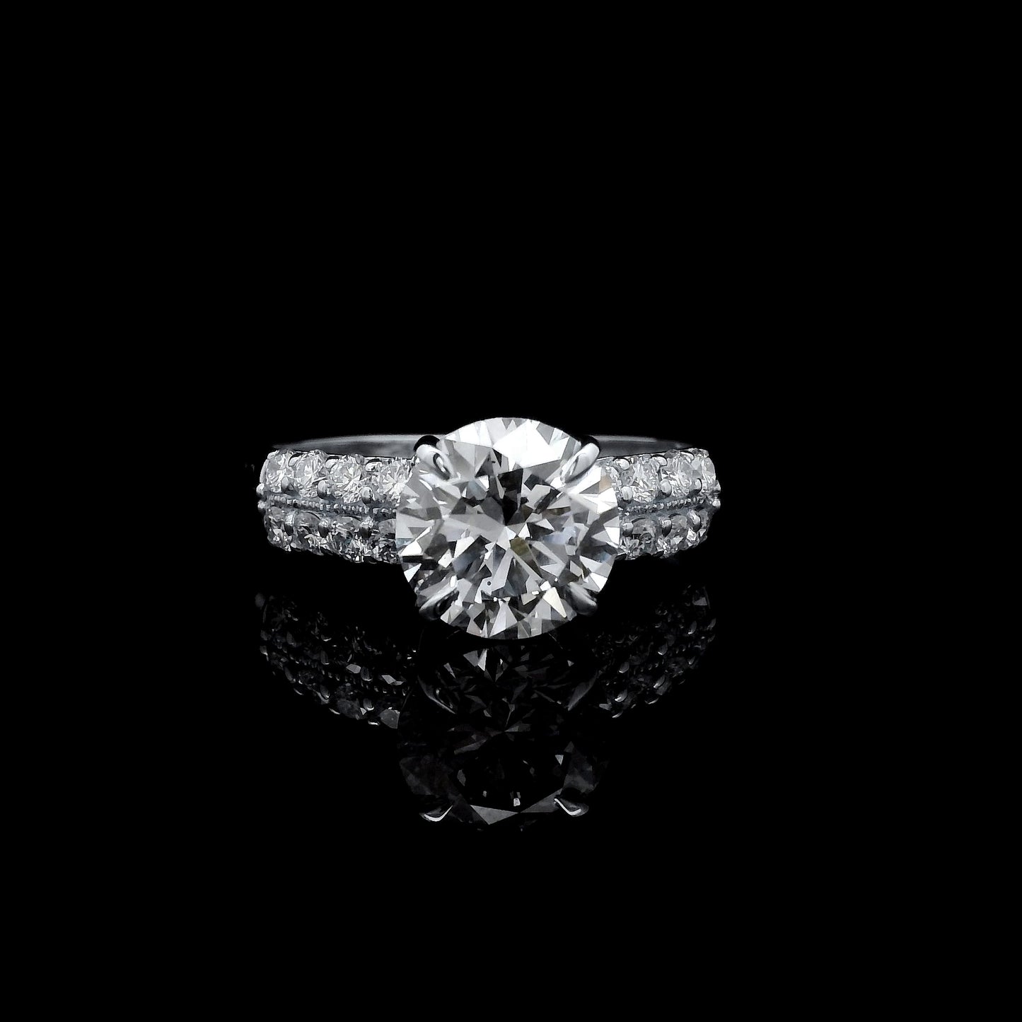 2.51 Carats Lab Grown Diamond 14K Gold Ring