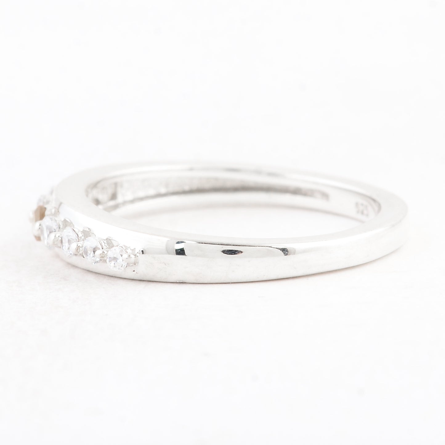 0.39 Ct Round Citrine 925 Sterling Silver Ring
